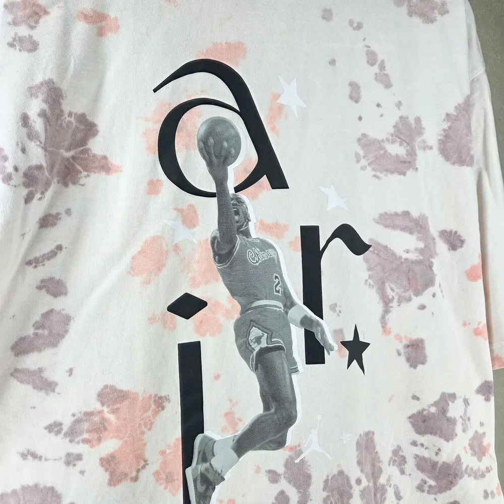 Jordan Sport DNA ‘85 Slam Dunk Tee Peach Purple Tie Dye Michael Jordan Shirt L